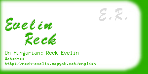 evelin reck business card